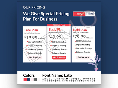 Pricing Plan Template