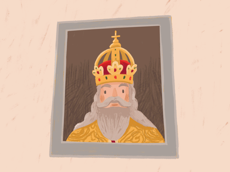 Charlemagne after effects animation crown graphics icon illustration king motion motion graphics