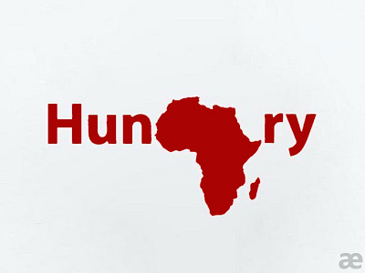 Hungry africa african concept design illustration logo minimal