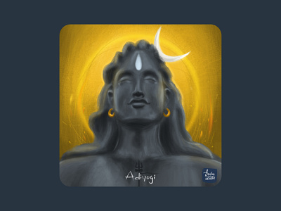 Adiyogi : The first Yogi, bhagwan creator digital painting digitalart god illustraion isha ishafoundation ishwar life mystic photoshop shiva yoga yogi