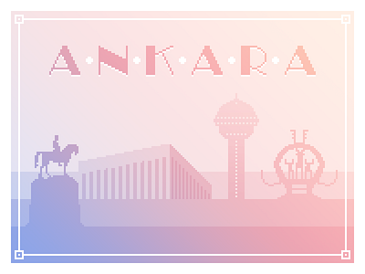 Ankara ankara city monuments pixel