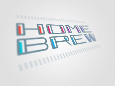 HOMEBREW! branding custom font font exploration homebrew