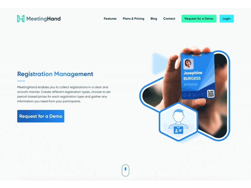 MeetingHand Feature Page
