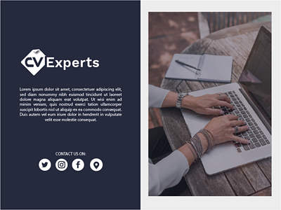 CV experts Website logo design graphic design logodesign ui ux vector