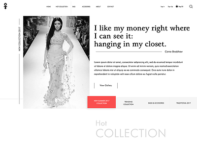 Fashion Website Home Page