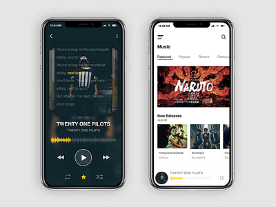 Music Player iPhoneX