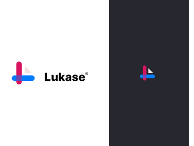 Lukase branding flat flat design logo logo design lukase text type vivek vivek swami