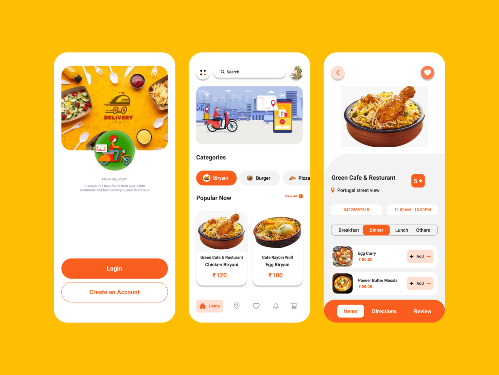 Food App by Prajna paramita Das on Dribbble