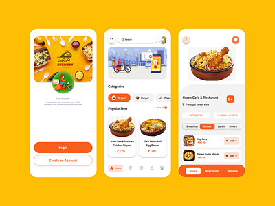 Food App app design food food app ui ux
