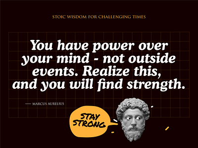 Stoic Wisdom 03 color design good illustration quote stoic strong well wisdom world