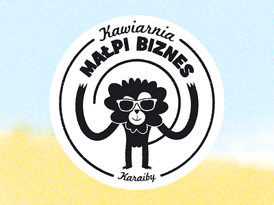 Monkey Business coffee shop (2013) branding cafe catering characters coffee coffeeshop cool design drink logo logotype monkey monkey logo sandwiches smile sunglasses train station typography vegan warsaw