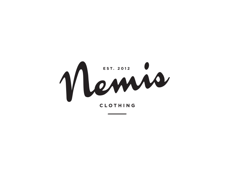 Nemis Clothing Brand (2013) brand clothing cloths cool fashion lettering logo logotype merchendise shop style t shirt trend typography