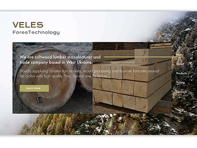 Wood Ukraine Factory Website Design