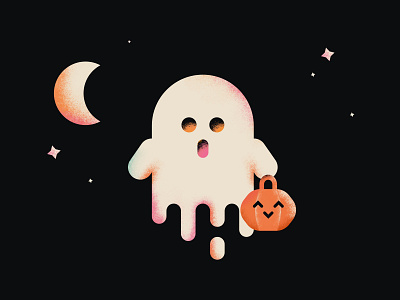 Cute BOO! 2020 boo! ghost halloween halloween design halloween party illustration illustration art illustrator