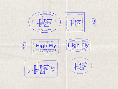 High Fly - Badges badges brand branding design graphic design logo vector