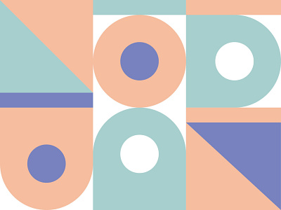 Retro Pastel abstract abstract design circle circles colour flat geometric mint green orange pallet pastel purple shapes triangle