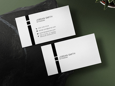 Clean Minimal Business Card Template beautiful black and white business card business card template card clean corporate creative design illustration individual minimal minimalist modern retro simple template vintatge