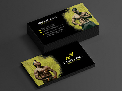 Fitness Gym Business Card Design