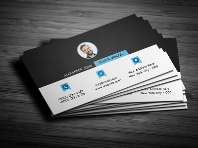 Clean Individual Profile Business Card by Saman Usama on Dribbble