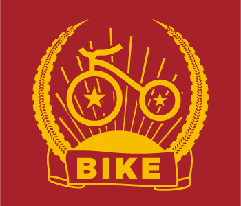 Bike Seal bicycle bike graphic design motion graphics pinchflat columbus propaganda rhythm screenprint single color soviet texture