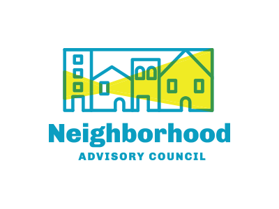 Neighborhood Advisory Council Logo building light neighborhood stroke