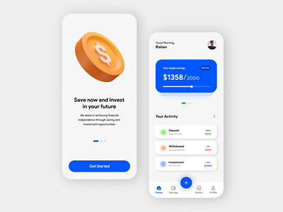 bankify | financial mobile app | ui design figma ui