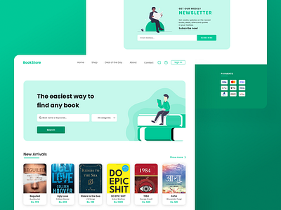 bookstore | figma branding figma landing page web design