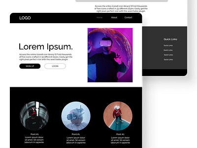 metaverse | web3 simple lp branding figma ui web design