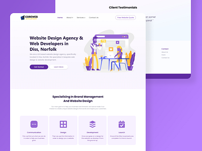 wd agency | figma branding figma landing page ui web design