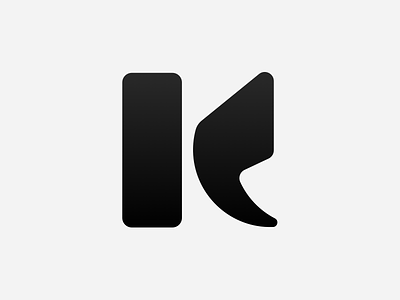 K brand fun identity logo