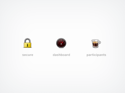 Dashboard Icons / part 1 32px coffe cup dashboard functionality icons lock nespresso participants secure