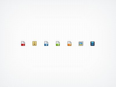 Files type icons 16px