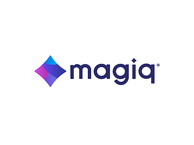 Logo Challenge - Magiq blue blue logo logo logo challenge m logo magic logo magiq purple logo sans serif star star logo