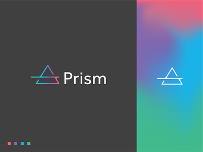Prism Logo black clean gradient gradient logo green logo modern logo modern logos prism triangle triangle logo
