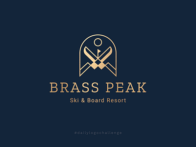 Daily Logo Challenge - Brass Peak Ski Resort