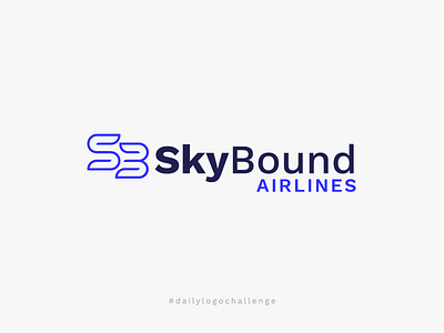 Daily Logo Challenge - Airline Logo airline airline brand airline logo airplane airplane logo b logo blue blue logo clean daily logo challenge dailylogochallenge letter logo letter logos logo logo challenge new simple simple logo