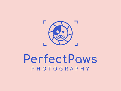 Perfect Paws Photography animal animal logo blue cat clean dog illustration logo paw paws pet pet logo pet photography photo photography photography logo vector