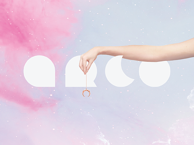 Arco Jewelry brand jewelry logo logo design pink purple website