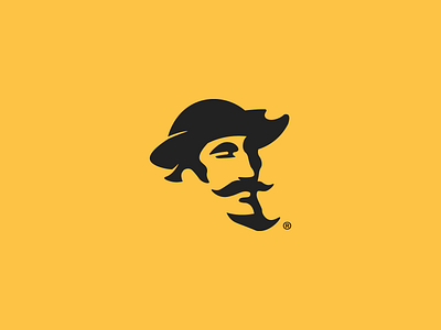BookClub Don Quixote Logo abstract brand branding face face logo illustration logo