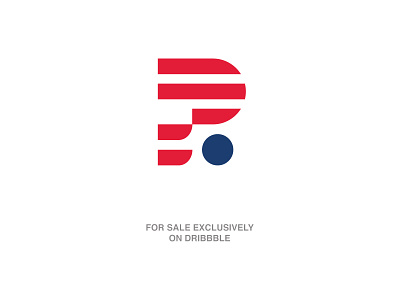 Patriot P Logo for Sale Exclusively american flag bold for sale letter p logo logo logomark p logo patriot sell simple strip logo