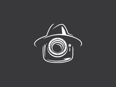 Photographer Agent agent character creative design detective hat hipster photo photographer photography retro spy