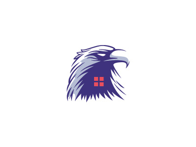 Eagle Risk Logo for Sale art classic design eagle home illustration investment logo media real estate risk trading