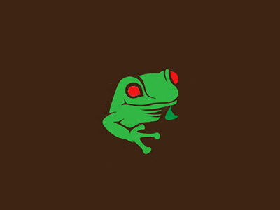 Frog Logo Dribbble animal apparel creative frog fun gamer logo simple studio toys store