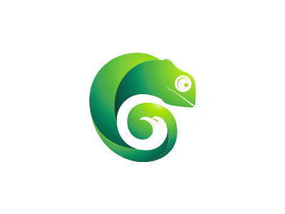 Chameleon and Eagle Logo Dribbble chameleon communications eagle green logo media security solution