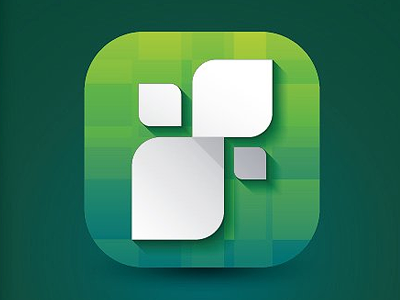 Green Icon app eco green icon leaf nature vector