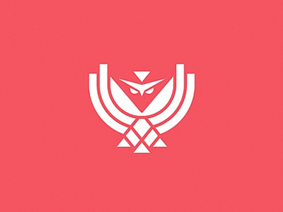 Owl Dribbble brand flat identity owl logo simple smart