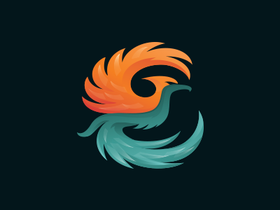 Phoenix Impac Logo bird logo colorful logo logo inspiration phoenix logo