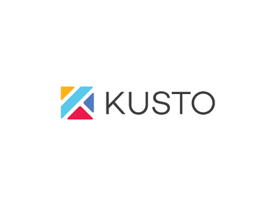 Kusto color k logo letter k square