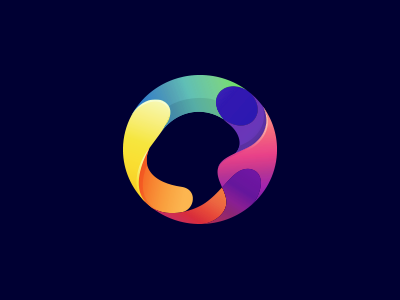 Global Color art circle color logo colorful global logo liquid media logo paint