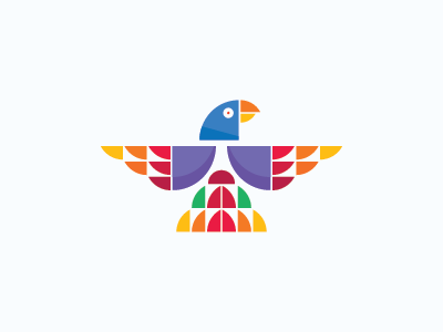 Colorful Eagle Logo